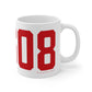 06608 Bridgeport Connecticut Zip Code Mug 11oz