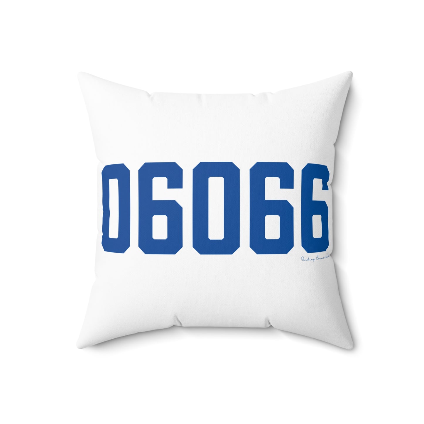 06066 Vernon Connecticut Zip Code Spun Polyester Square Pillow