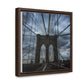 In the middle of the bridge Gallery Canvas Wraps, Square Frame
