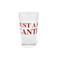 Just a kid from Canterbury Pint Glass, 16oz
