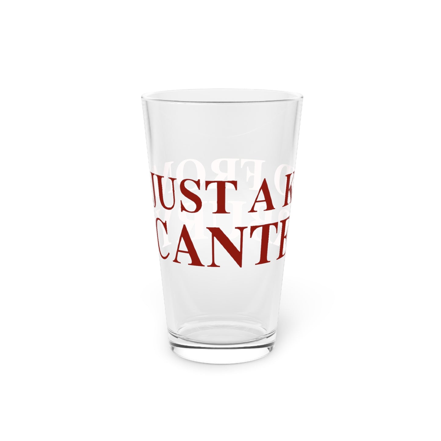 Just a kid from Canterbury Pint Glass, 16oz