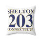 Shelton 203 Connecticut Spun Polyester Square Pillow