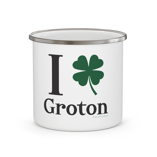 I Clover Groton Enamel Camping Mug