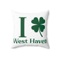 I Clover West Haven Spun Polyester Square Pillow