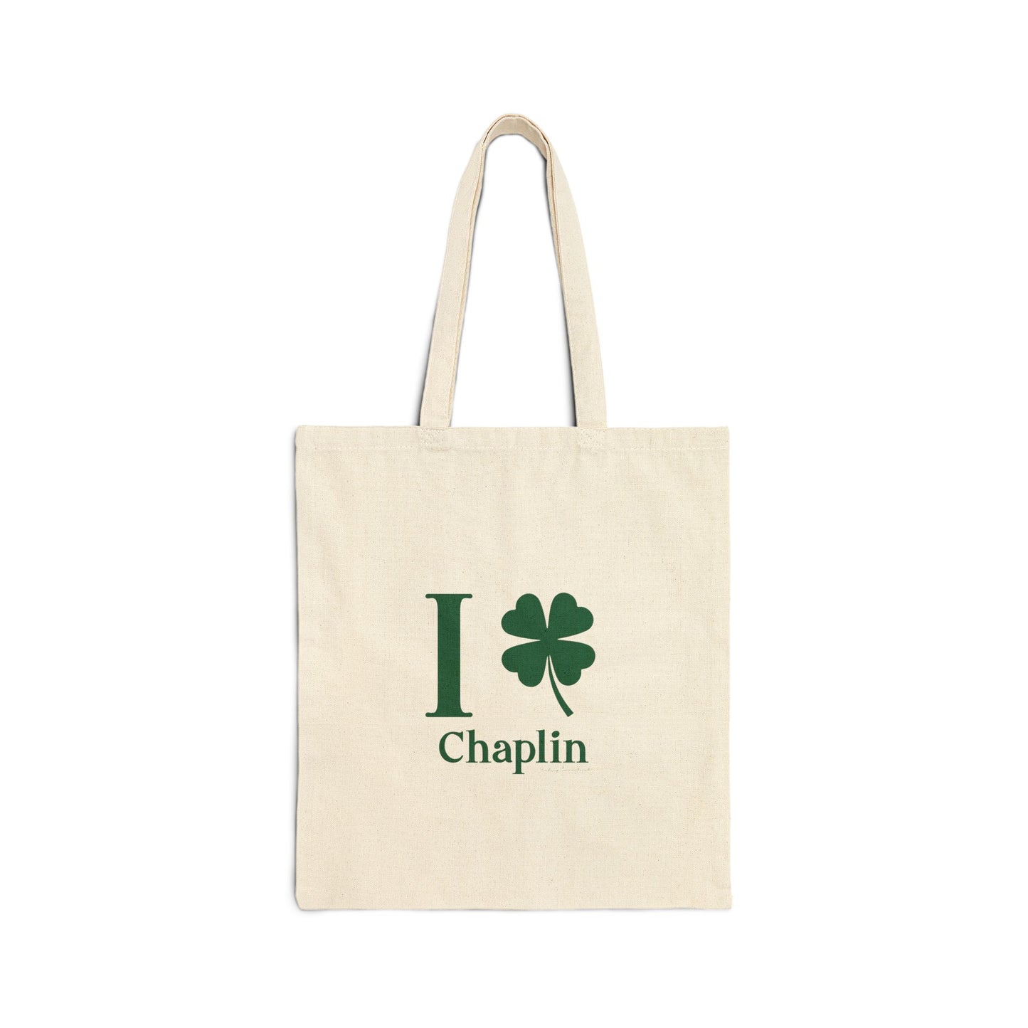 I Clover Chaplin Cotton Canvas Tote Bag