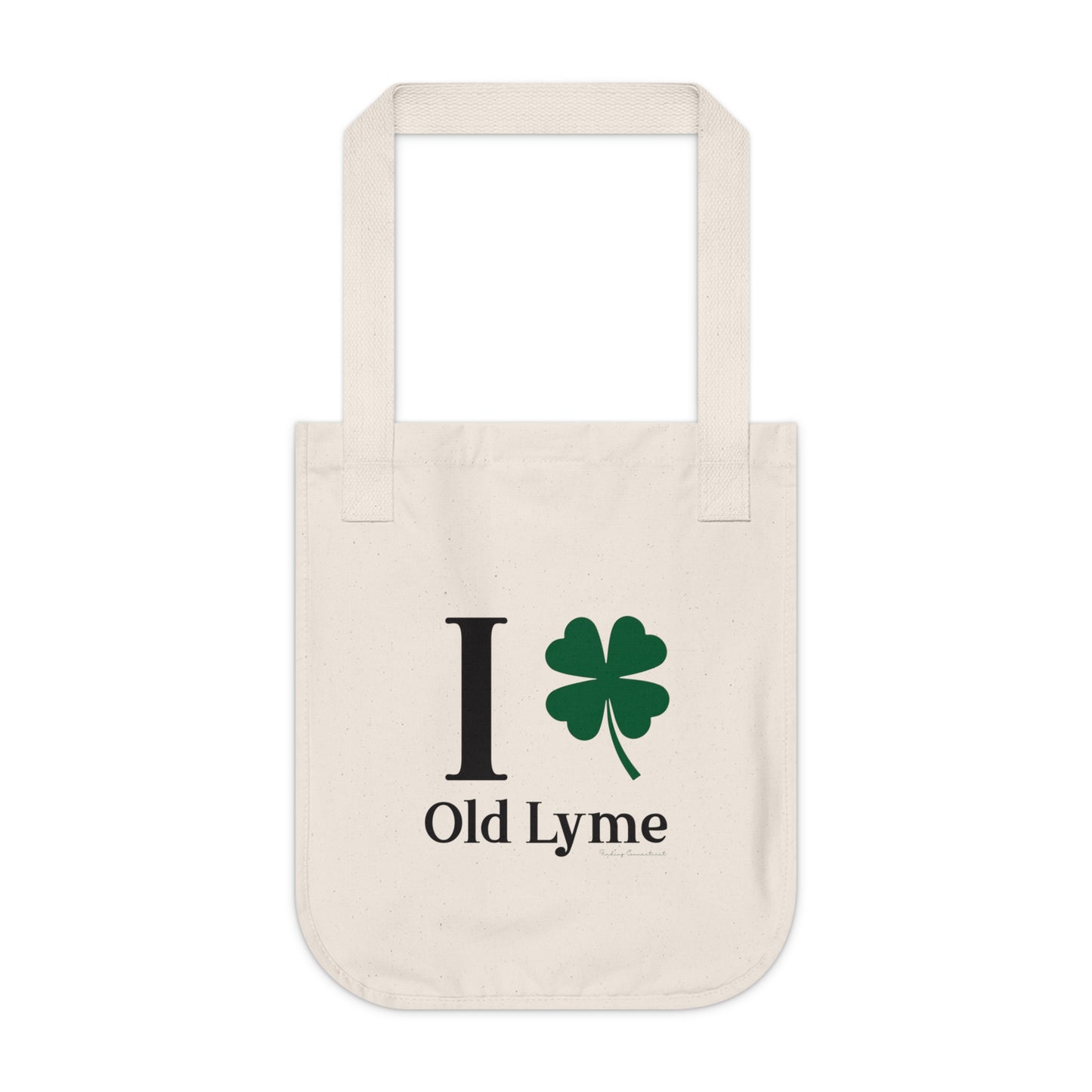 I Clover Old Lyme Organic Canvas Tote Bag