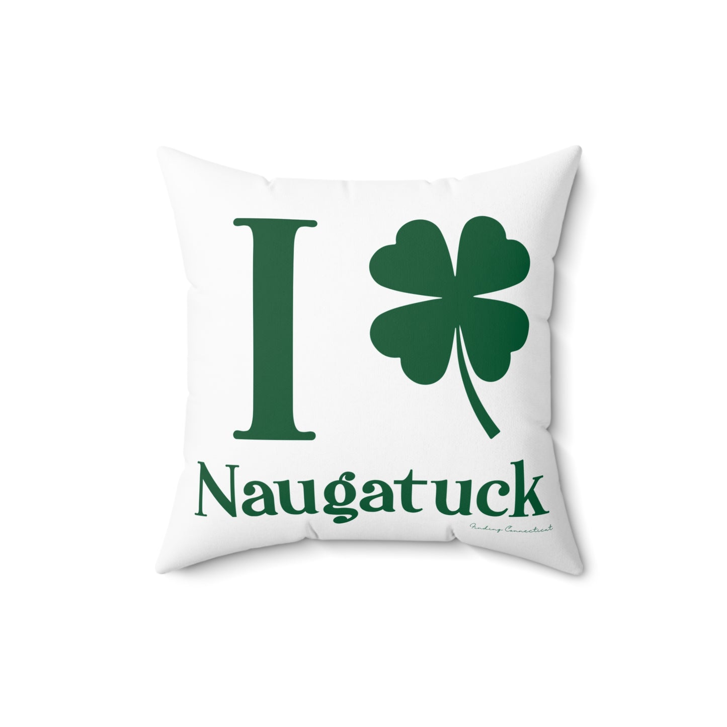 I Clover Naugatuck Spun Polyester Square Pillow