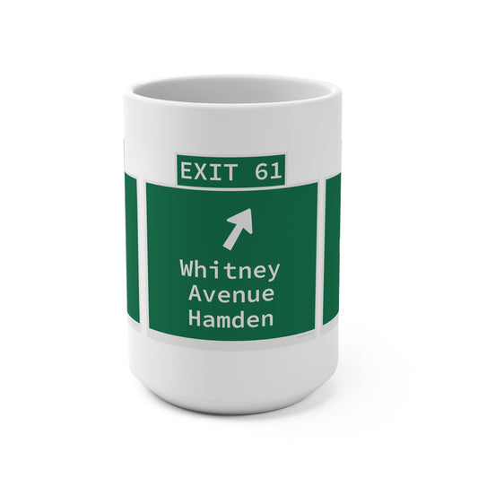 Vintage WCP Exit 61 Sign Mug 15oz