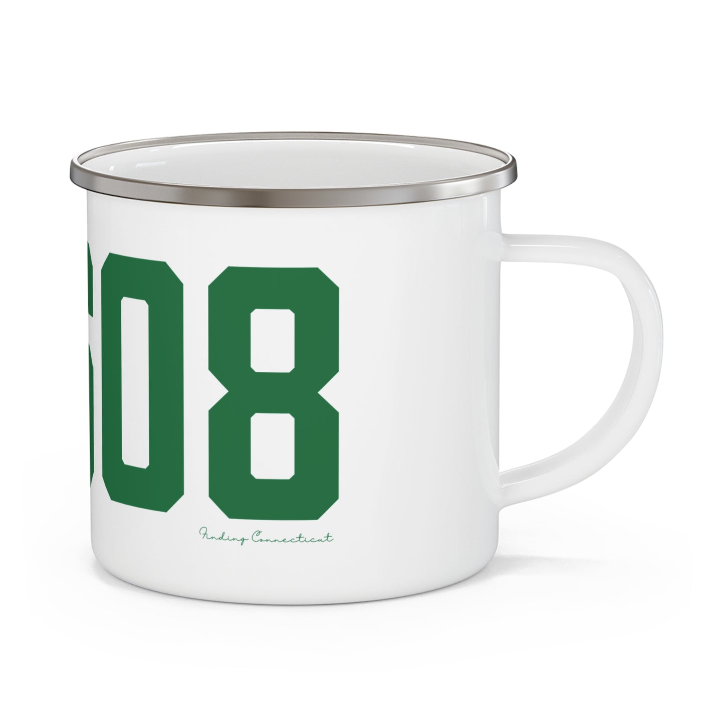 06608 Bridgeport Connecticut Zip Code Enamel Camping Mug