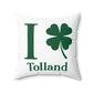 I Clover Tolland Spun Polyester Square Pillow
