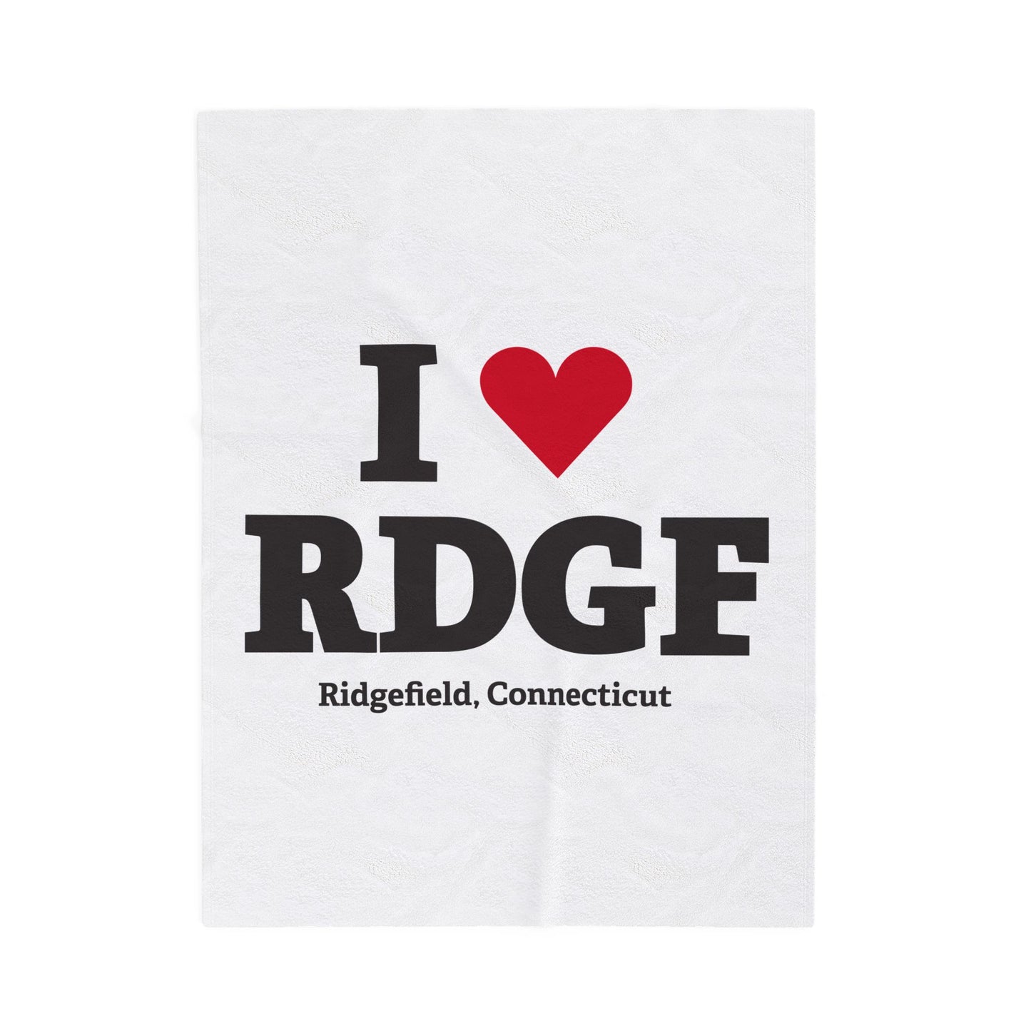 I Heart RDGF Velveteen Plush Blanket