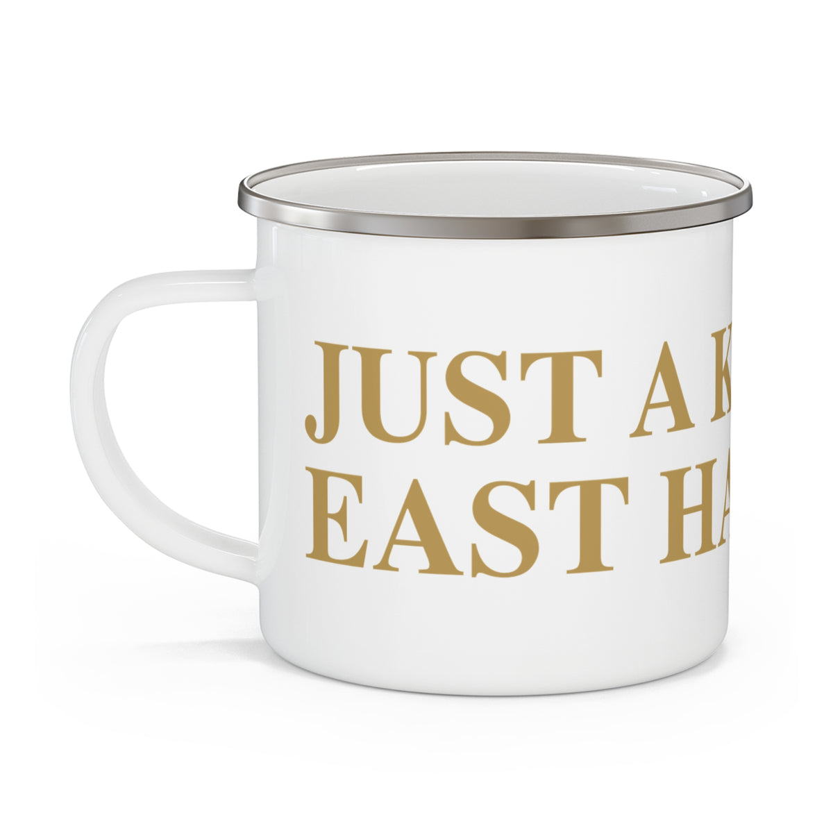 Just a kid from East Hartford Camping Mug