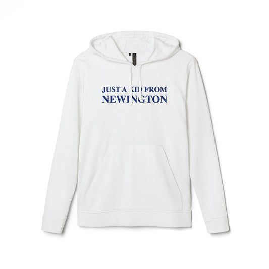 Just a kid from Newington adidas Unisex Fleece Hoodie