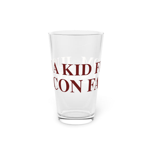 Just a kid from Beacon Falls Pint Glass, 16oz