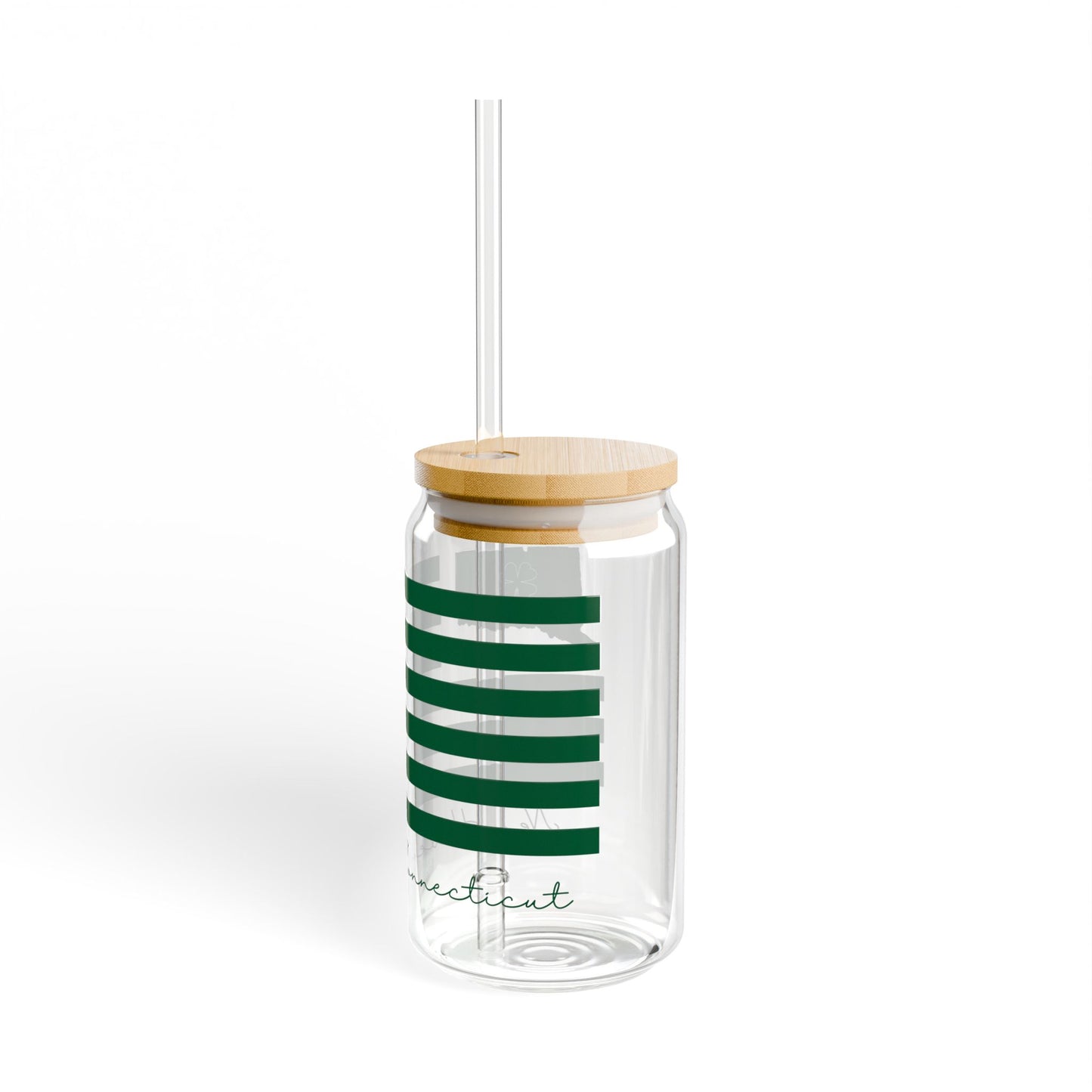 New Haven Connecticut St. Patrick’s Day Flag Sipper Glass, 16oz