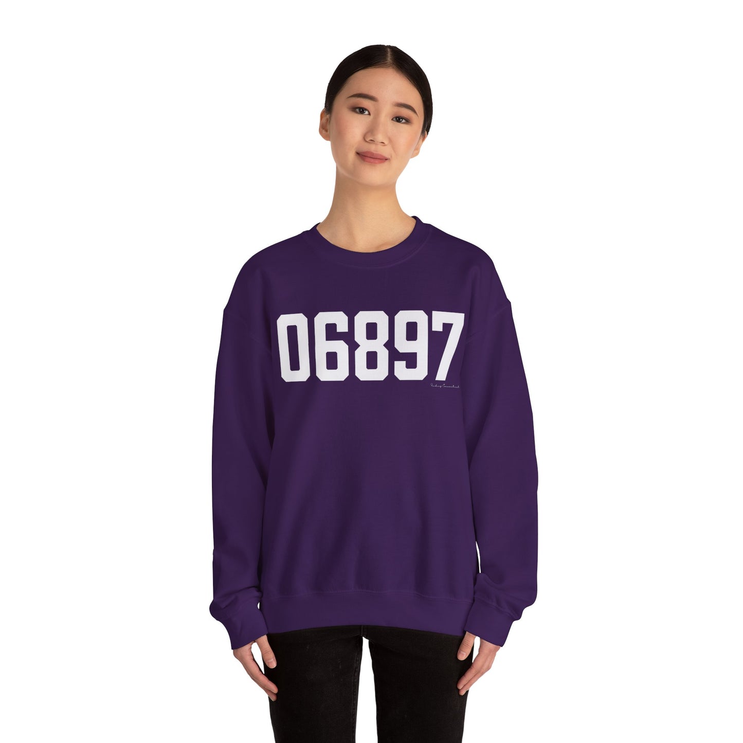 06897 Wilton CT Zip Code Unisex Heavy Blend™ Crewneck Sweatshirt