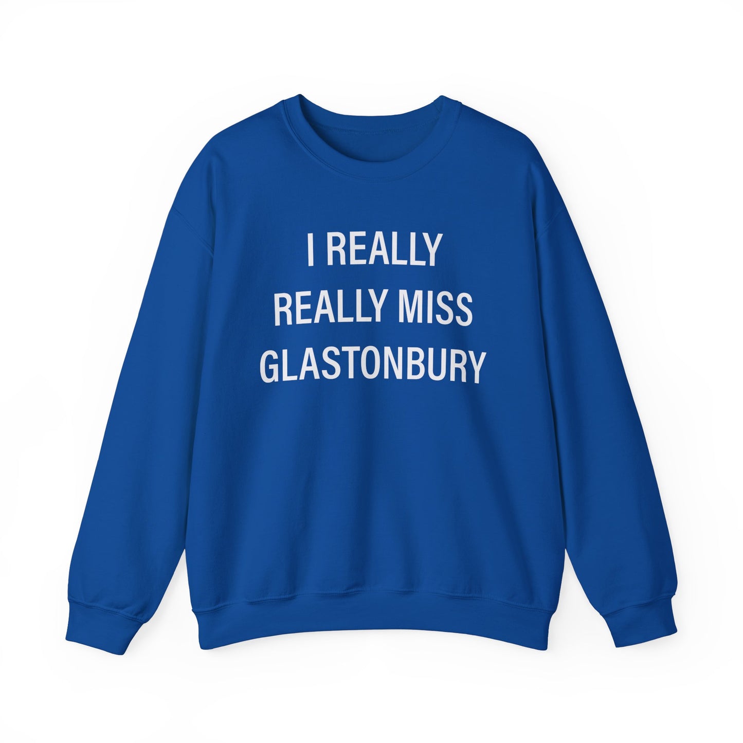 I Really Really Miss Glastonbury Unisex Heavy Blend™ Crewneck Sweatshirt