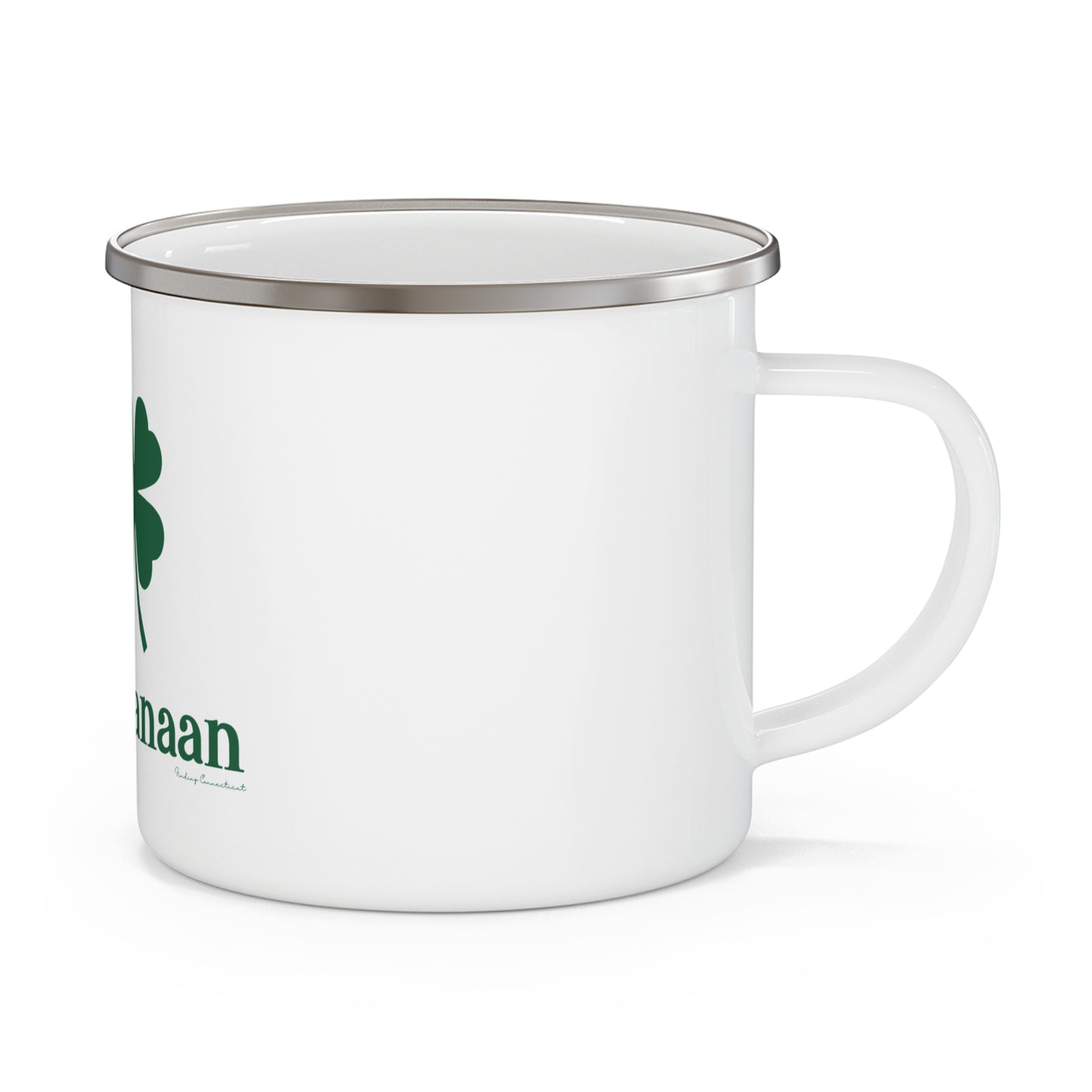 I Clover North Canaan Enamel Camping Mug