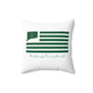 Redding Connecticut St Patrick’s Day Flag Spun Polyester Square Pillow