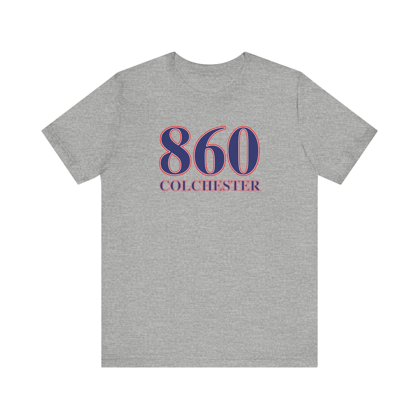 860 Colchester Red White & Blue Unisex Jersey Short Sleeve T-Shirt