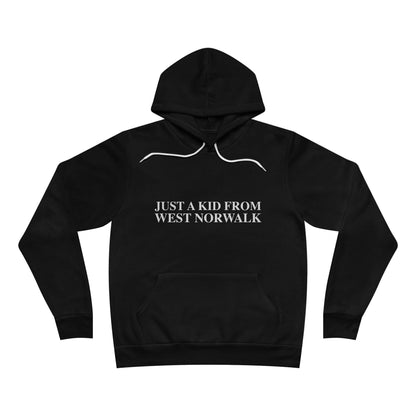 Just a kid from West Norwalk Unisex Sponge Fleece Pullover Hoodie