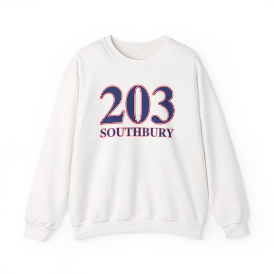 203 Southbury Red White & Blue Unisex Heavy Blend™ Crewneck Sweatshirt