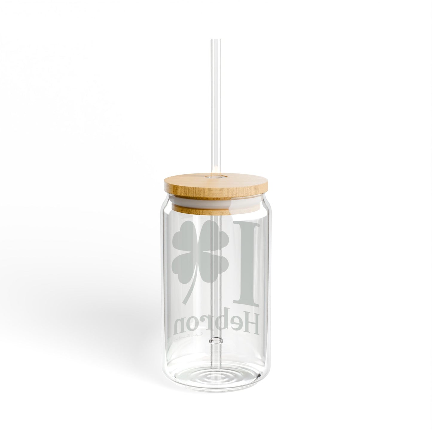 I Clover Hebron Sipper Glass, 16oz