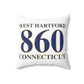 West Hartford 860 Connecticut Polyester Square Pillow