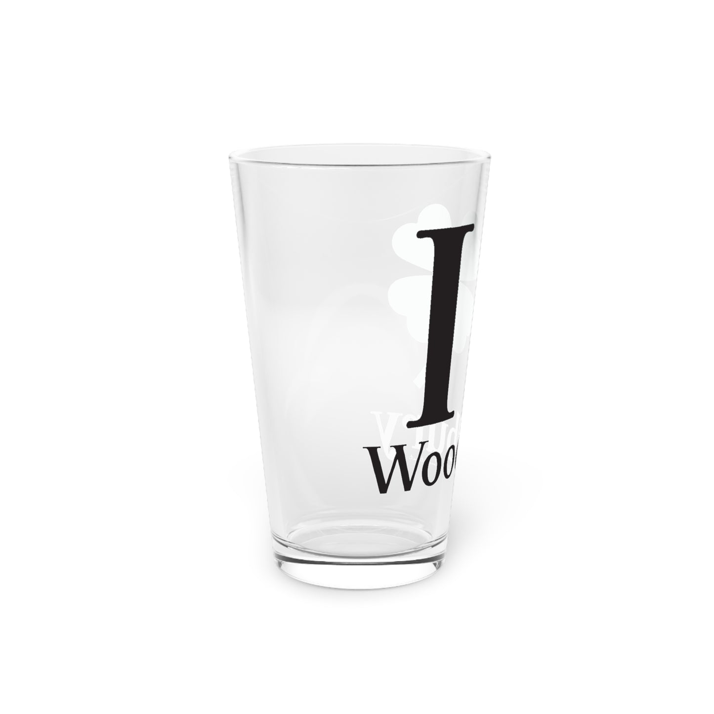 I Clover Woodbury Pint Glass, 16oz
