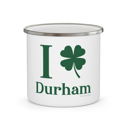 I Clover Durham Enamel Camping Mug