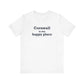 Cornwall is My Happy Place Unisex Jersey Short Sleeve T-Shirt