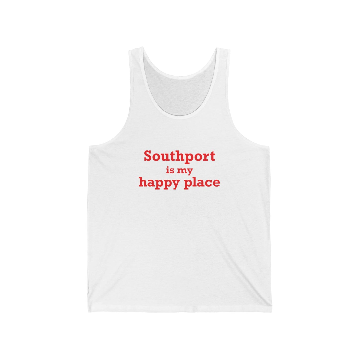 Southport is My Happy Place Unisex Jersey Tank Top