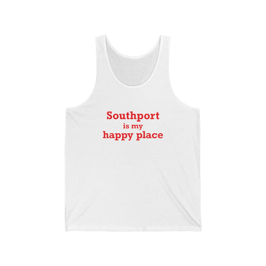 Southport is My Happy Place Unisex Jersey Tank Top