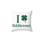 I Clover Middletown Spun Polyester Square Pillow