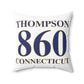 Thompson 860 Connecticut Spun Polyester Square Pillow