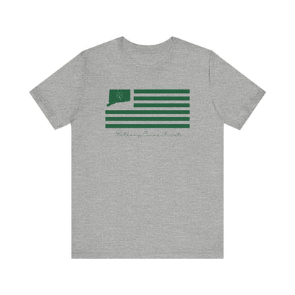 Bethany Connecticut St Patrick’s Day Flag Unisex Jersey Short Sleeve T-Shirt