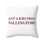 Just a kid from Wallingford Polyester Square Pillow