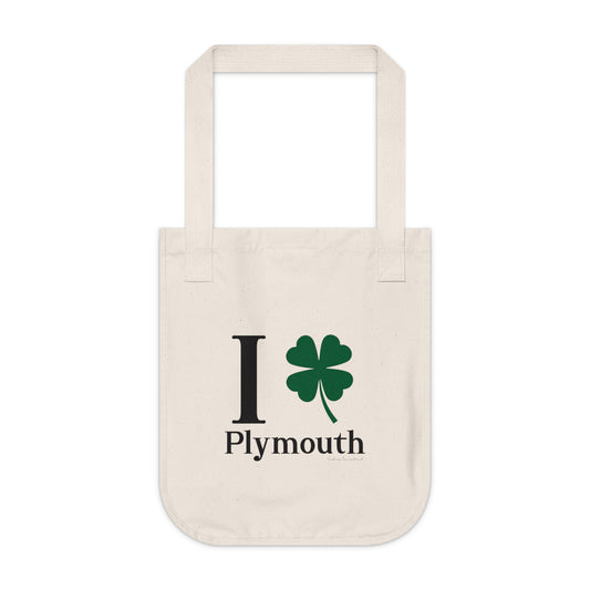 I Clover Plymouth Organic Canvas Tote Bag