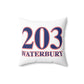 203 Waterbury Red White & Blue Spun Polyester Square Pillow