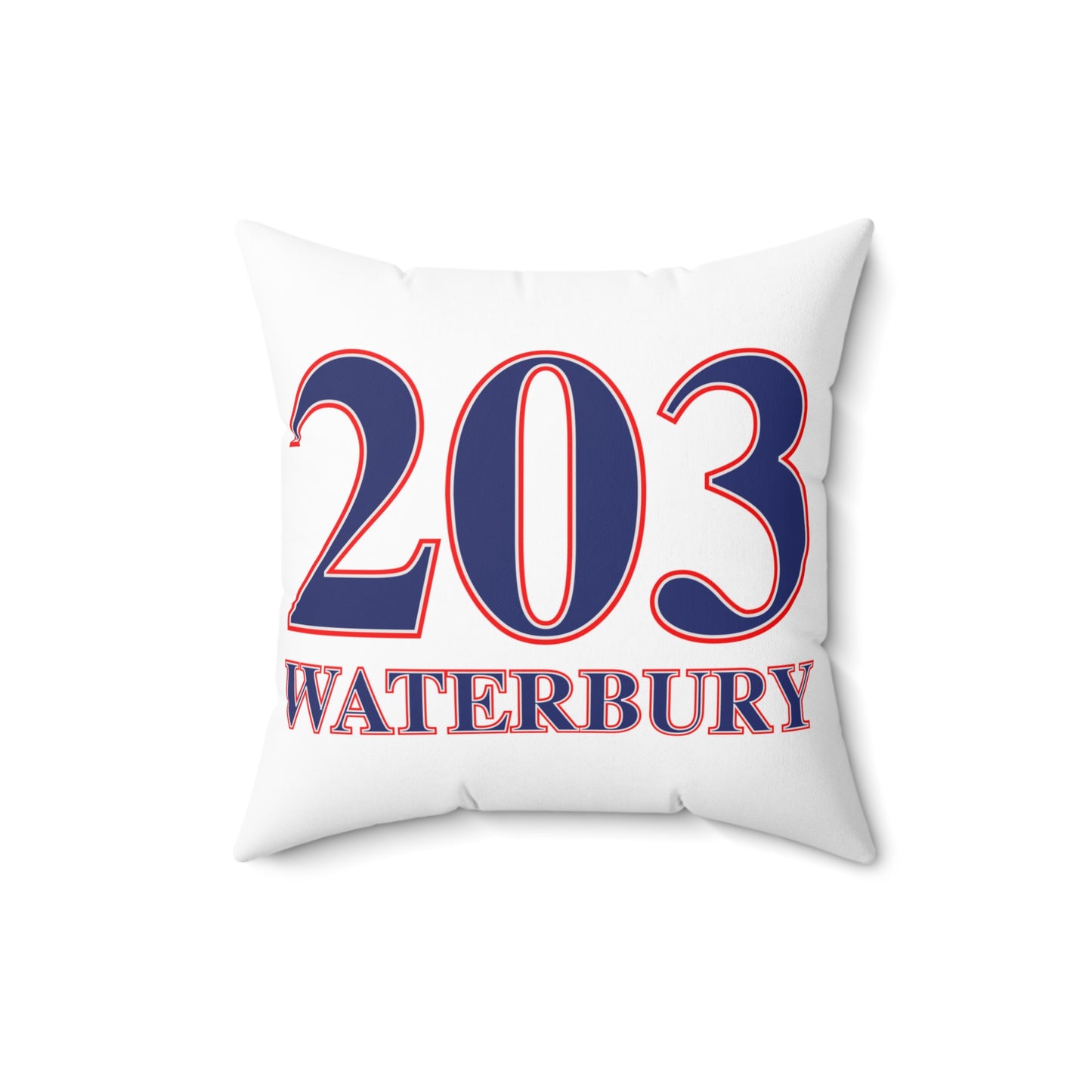203 Waterbury Red White & Blue Spun Polyester Square Pillow