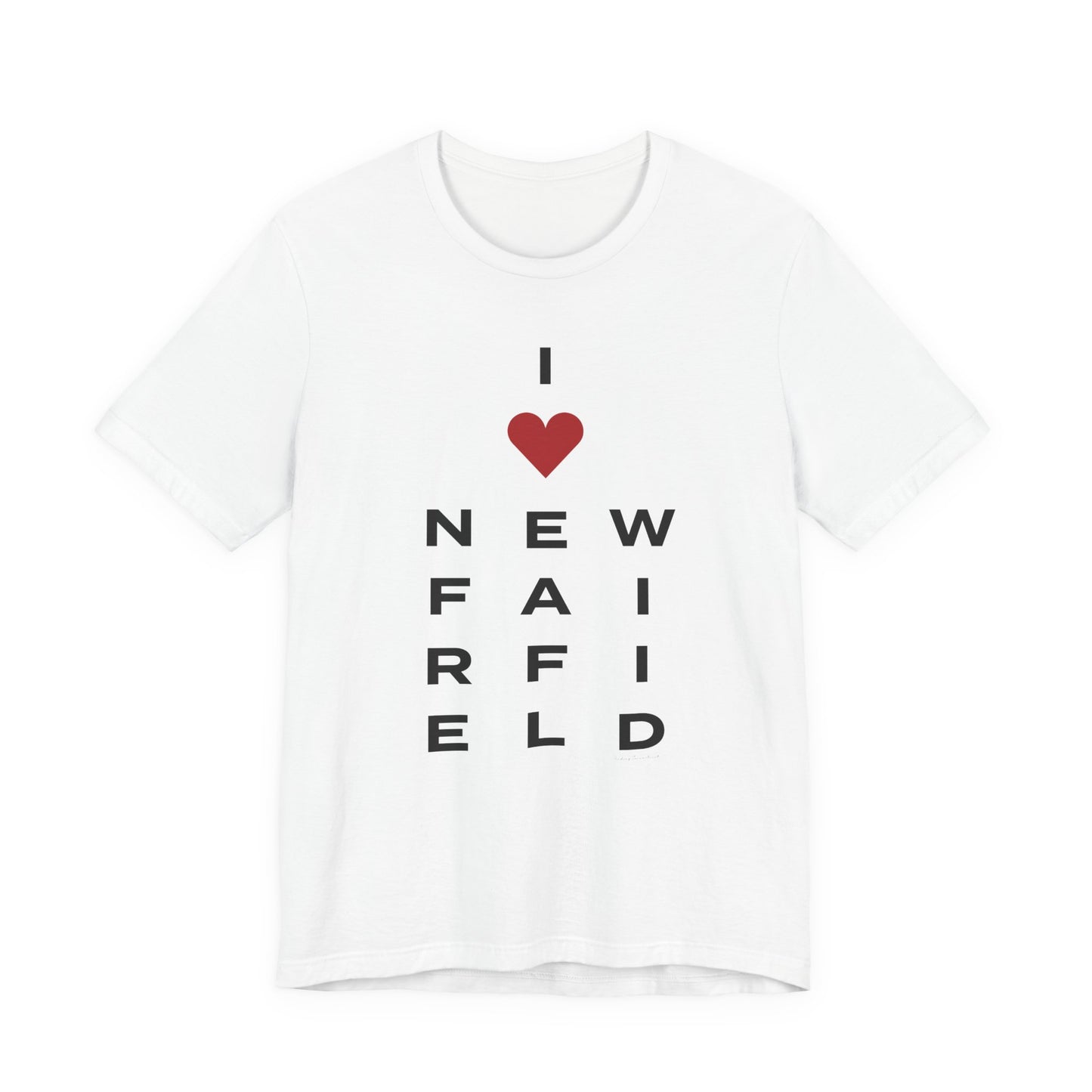 New Fairfield Vision Unisex Jersey Short Sleeve T-Shirt