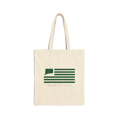 Pomfret Connecticut St. Patrick’s Day Flag Cotton Canvas Tote Bag