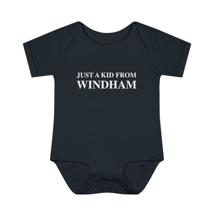 Just a kid from Windham Infant Baby Rib Bodysuit
