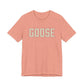 Goose Zip Code Cream & Purple Unisex Jersey Short Sleeve T-Shirt