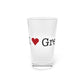 I Heart Greenwich. Pint Glass, 16oz