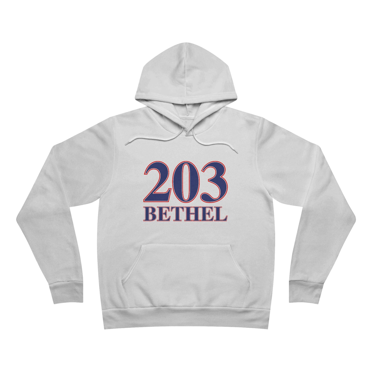 203 Bethel Red White & Blue Unisex Sponge Fleece Pullover Hoodie