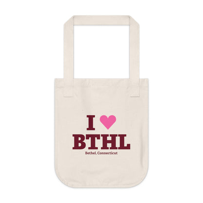 I Heart BTHL Organic Canvas Tote Bag