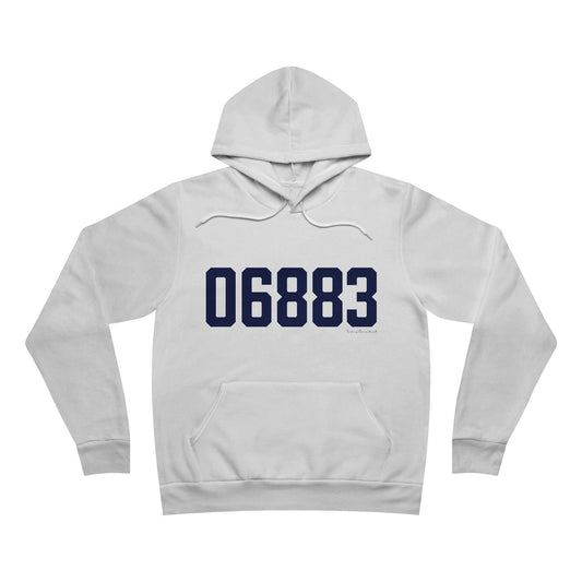 06883 Weston Connecticut Zip Code Unisex Sponge Fleece Pullover Hoodie Sweatshirt
