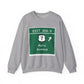 Vintage Merritt Parkway Exit 40 A-B Sign Unisex Heavy Blend™ Crewneck Sweatshirt