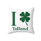 I Clover Tolland Spun Polyester Square Pillow